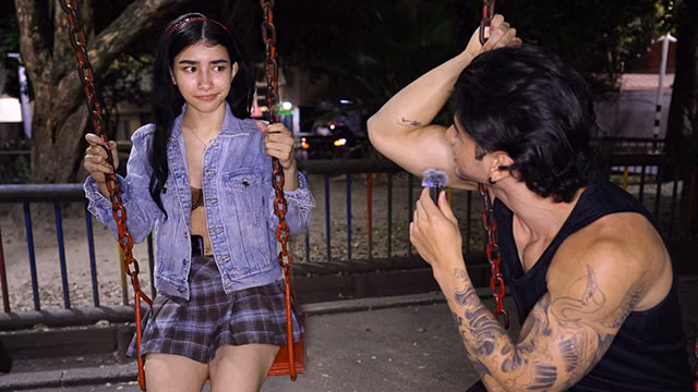 Shy Latina Playground Interview Turns Into All-Night Anal