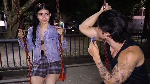Shy Latina Playground Interview Turns Into All-Night Anal