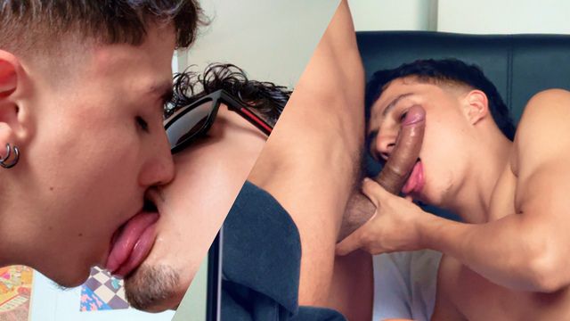 Latina Seductress Gives Neighbor Dirty Talk Blowjob