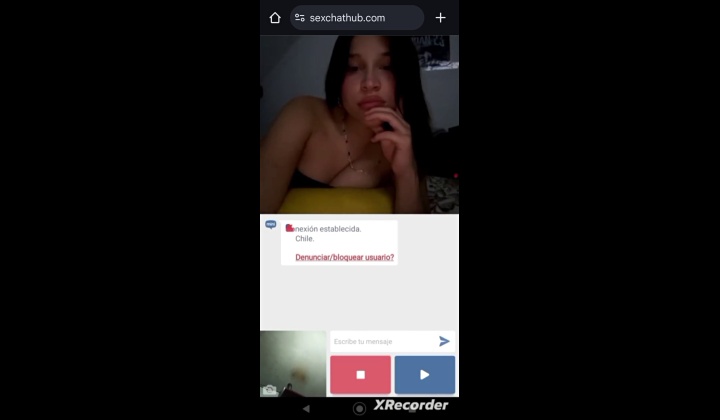Latina Flashing on Live Random Chat