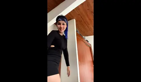 Colombiana Solo Blowjob and Masturbation Session