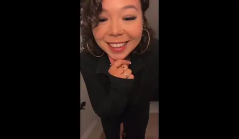 Latina Cumshot and Deepthroat in Bedroom Scene