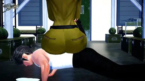 Thick Latina Officer Caught Staring in 3D