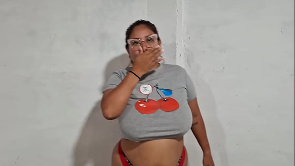Big Tit Latina Shakes Boobs