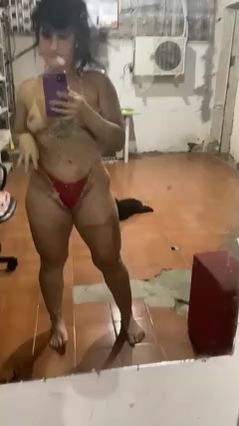 Brazilian Girl Tries Red Panties