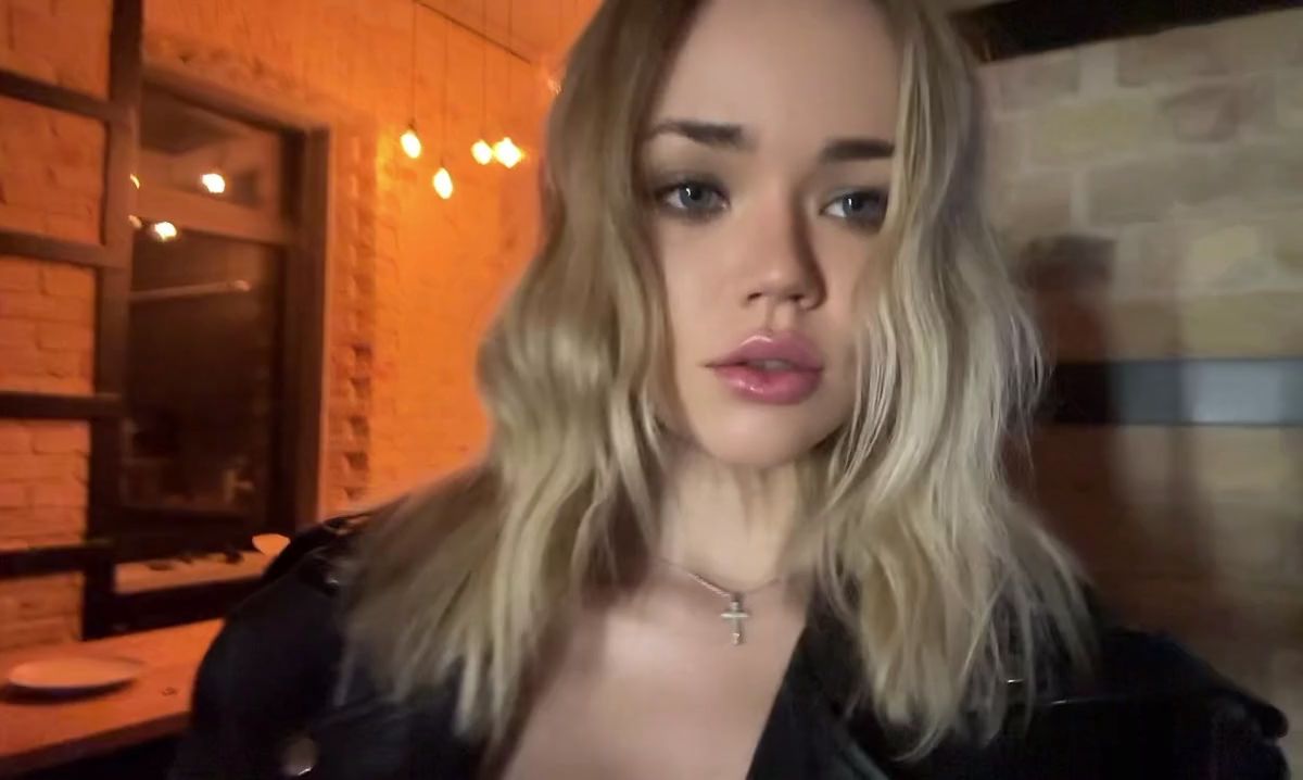 Latina Tease with Seductive Expression