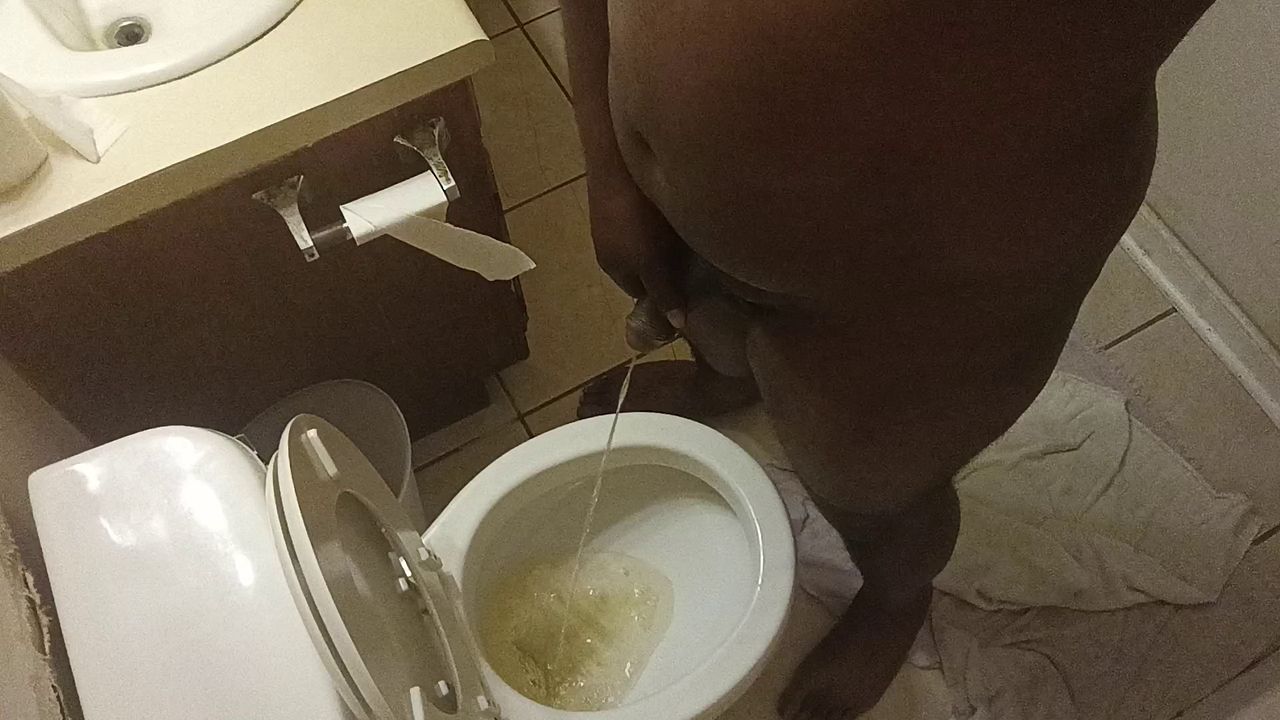 Latina Takes Huge Load of Piss from Big Black Cock