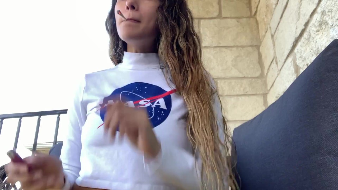 Latina Banksie Smoking Outside Solo