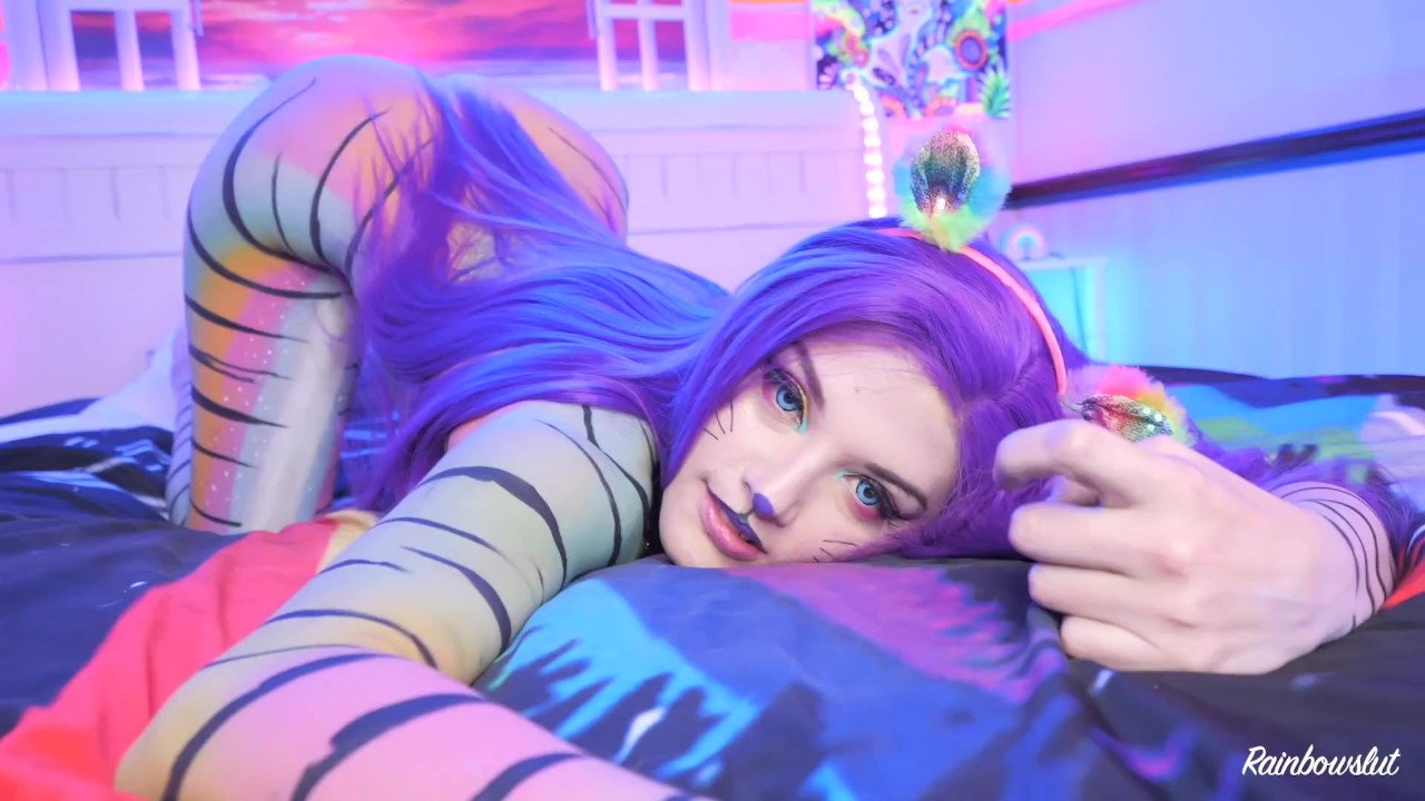 Latin Babe Rainbowslut Teases With Milk