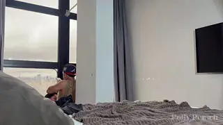 Latina Surprise by Dwarf with Huge Cock in Bedroom